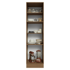 Mueble de Cocina Armario Vertical Vik 60 cm con 3 Puertas Marrón/Gris