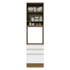 Mueble de Cocina para Hornos Glamy 60 cm Marrón/Blanco