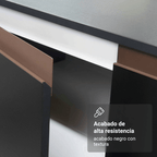 Cocina Integral de Esquina Reims 4.60 m con Encimera Negro 01