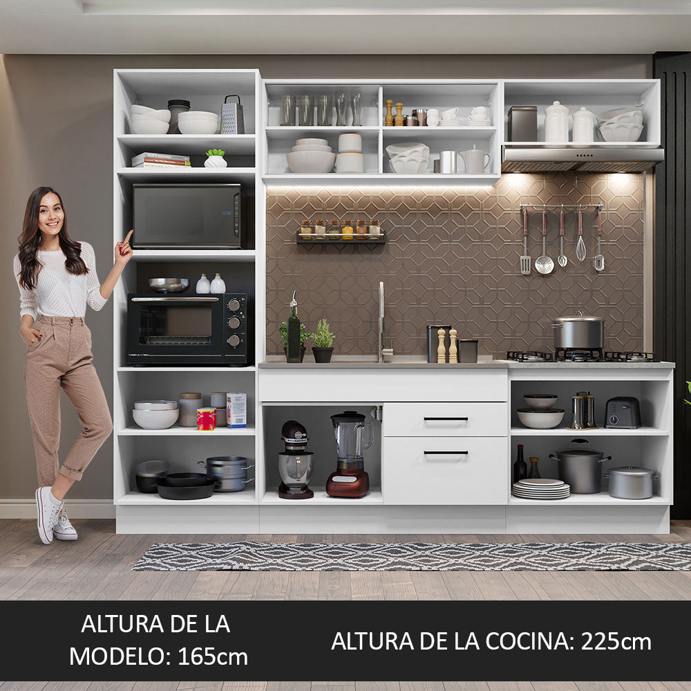 Cocina Integral Agata 2.70 Metros Blanco 03