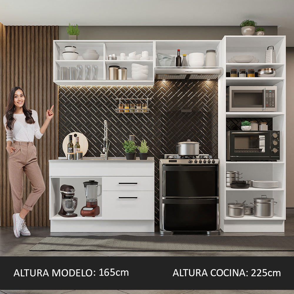 Cocina Integral Agata 2.70 Metros Blanco 05