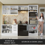 Cocina Integral Agata 2.70 Metros Blanco 08