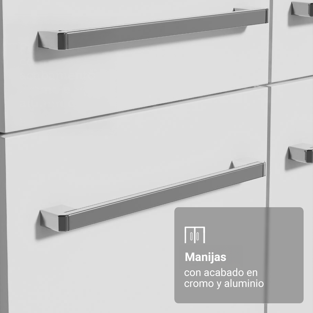 Cocina Integral Emilly 2.30 m con Mesón de Acero 10