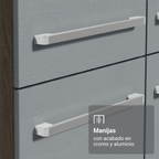 Cocina Integral Emilly 2.30 m con Mesón de Acero 10