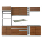 Cocina Integral Vicenza 2.90 m con Encimera Blanco/Marrón 12