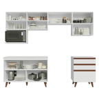 Cocina Integral Reims 2.50 m con Encimera Blanco 09