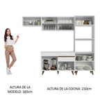 Cocina Integral Reims 2.60 m con Encimera Blanco 08