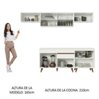 Cocina Integral Reims 2.60 m con Encimera Blanco 10