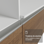 Cocina Integral Diamante 2.40 m con Encimera Blanco/Marrón 06