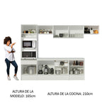 Cocina Integral Topazio 3.00 m con Encimera Blanco