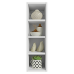Mueble para Dormitorio Madesa Neo con 4 nichos abiertos 20 cm Blanco