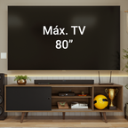 Centro de Entretenimiento Mesa para TV Torino Hasta 80 Pulgadas