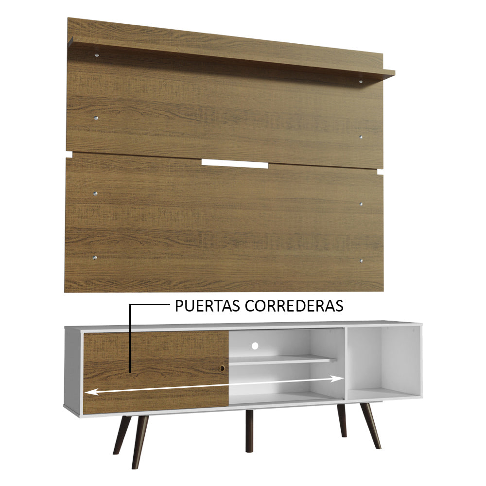 Centro de Entretenimiento para TV Cairo Mesa y Panel Hasta 65 Pulgadas