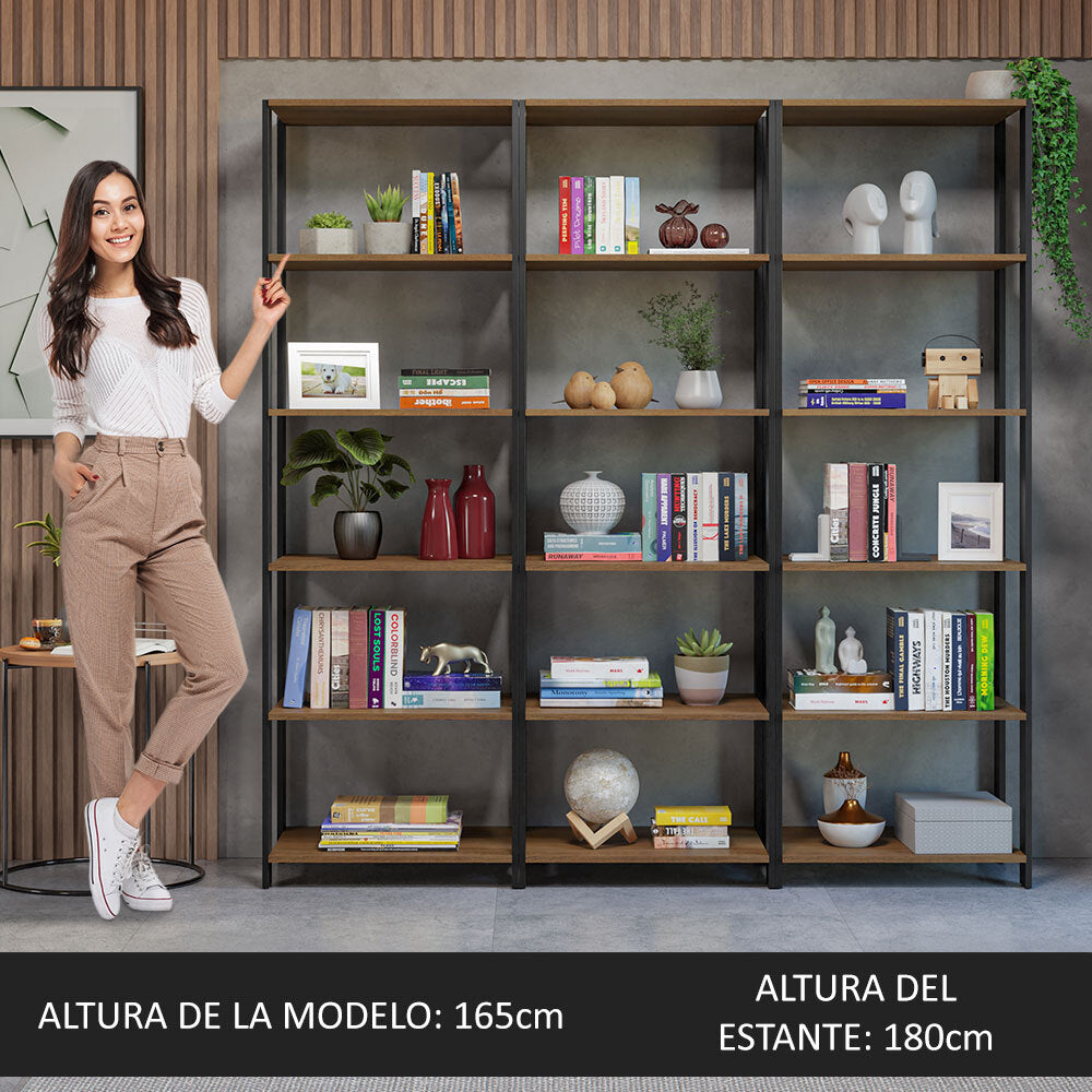Armario Estante Organizador Multiuso para Libros 177 cm