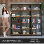 Armario Estante Organizador Multiuso para Libros 177 cm