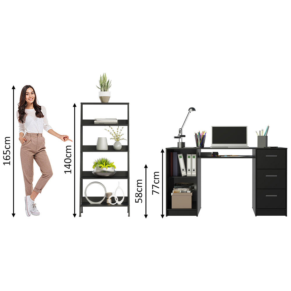 Escritorio de Oficina Alaska + Mueble Estante Librero
