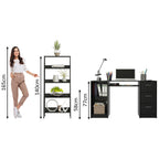 Escritorio de Oficina Alaska + Mueble Estante Librero