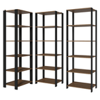 Estante Organizador Multiuso Madesa de 15 Repisas 177 cm Marrón/Negro