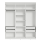 Closet Venus 4 Cajones 2 Barrales 12 Nichos Blanco
