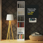 Mueble Estante Librero con 6 Niveles Blanco