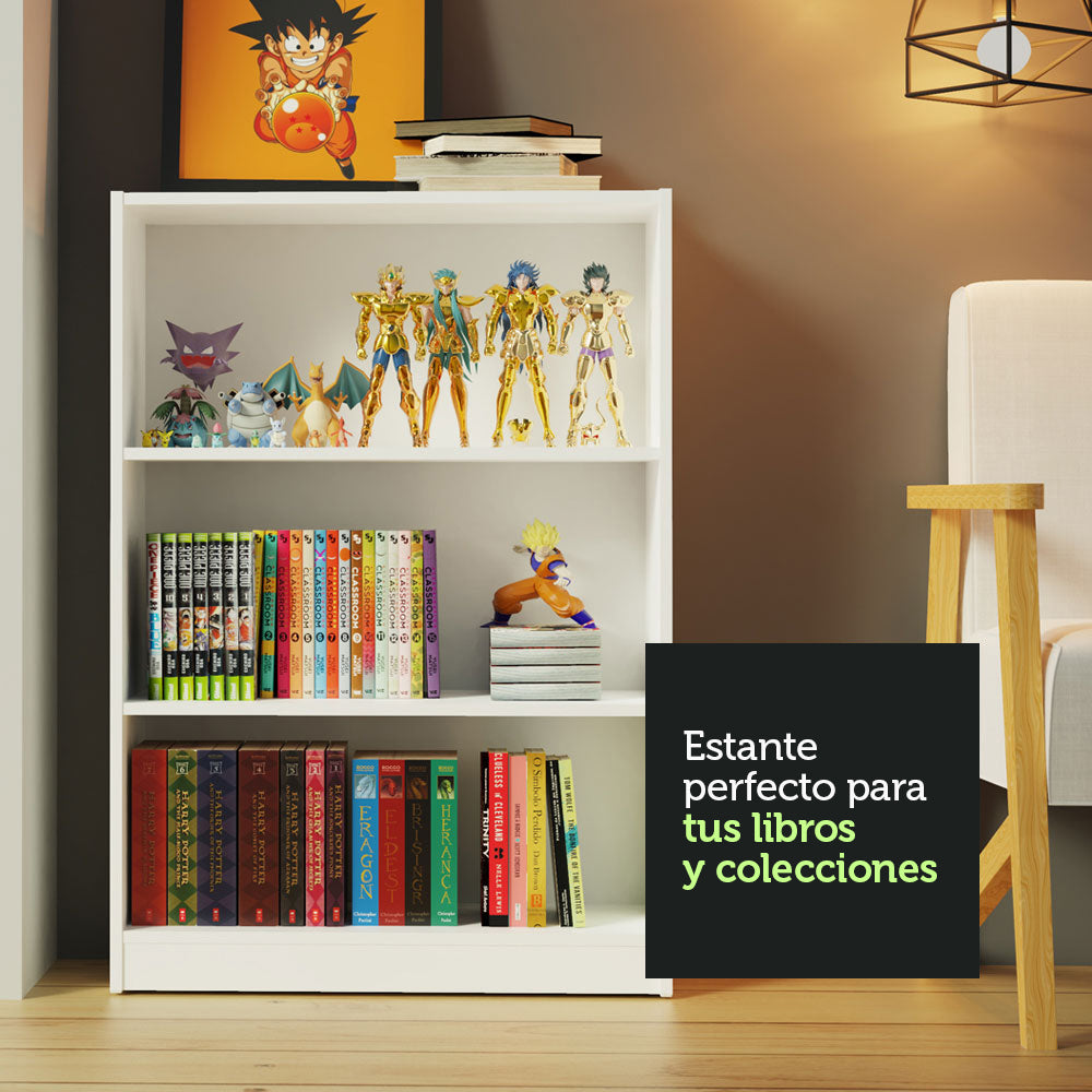 Mueble Estante Librero con 3 Niveles