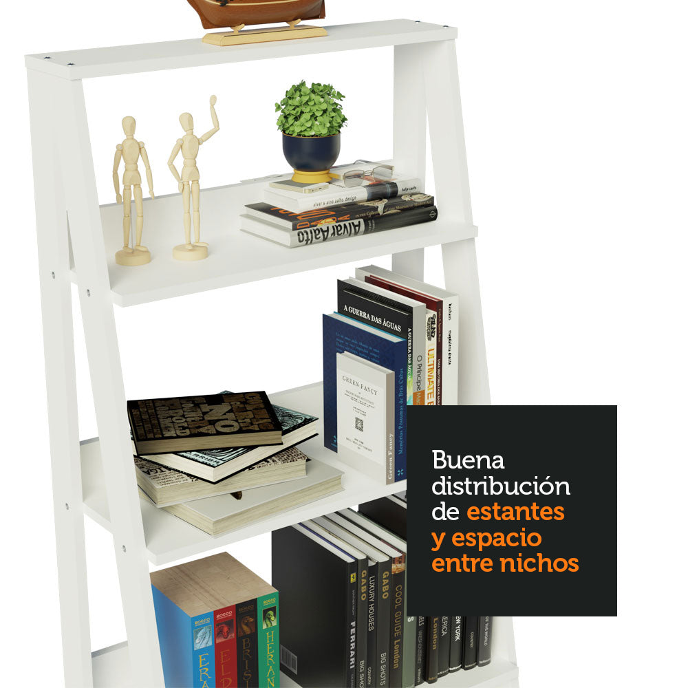 Mueble Estante Librero con 4 Niveles