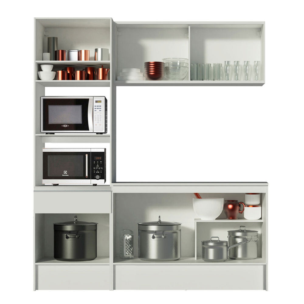 Cocina Integral Diamante 1.80 m con Encimera Blanco