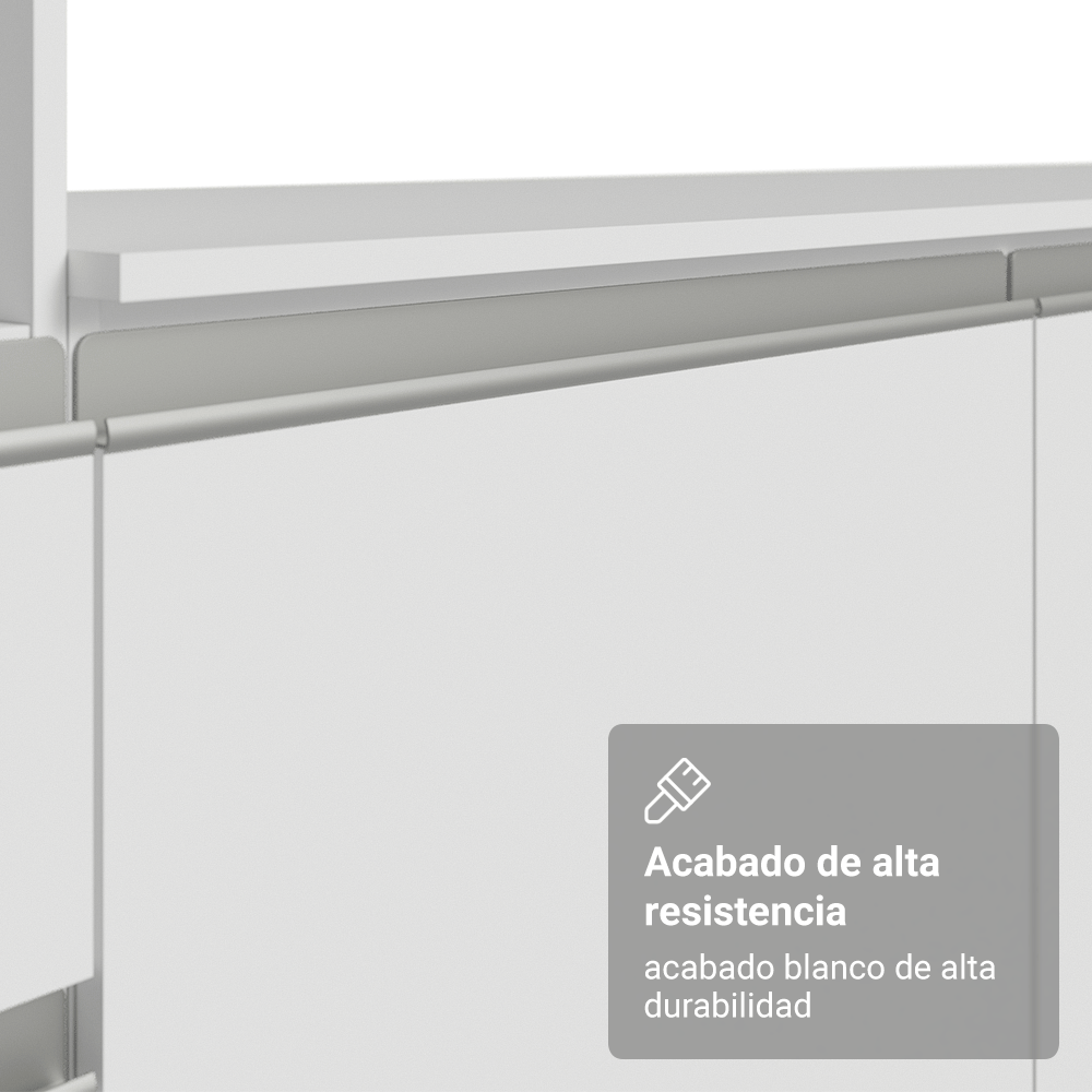Cocina Integral Topazio 2.40 m con Encimera Blanco
