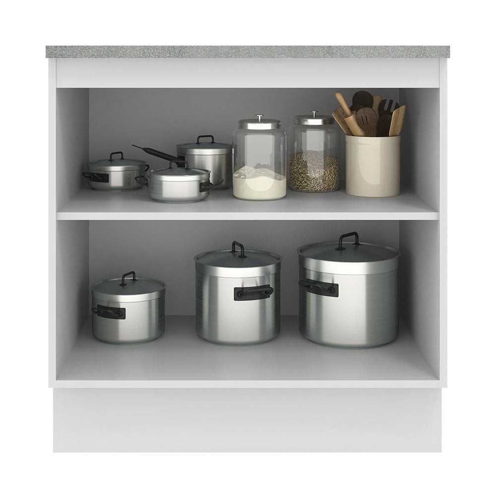 Mueble de Cocina Bajo Agata 80 cm 2 Puertas Blanco