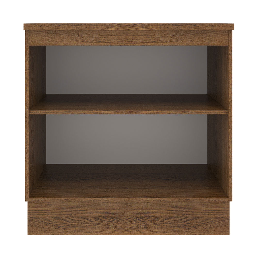 Mueble de Cocina Bajo Agata 80 cm 2 Puertas Marrón/Gris