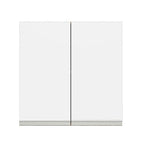 Mueble de Cocina Superior Glamy 70 cm 2 Puertas Marrón/Blanco