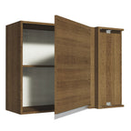Mueble de Cocina Superior de Esquina Glamy 1 Puerta Marrón