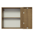 Mueble de Cocina Superior de Esquina Glamy 1 Puerta Marrón/Negro