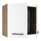 Mueble de Cocina Superior Agata 80 cm 2 Puertas Marrón/Blanco