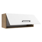 Mueble de Cocina Superior Agata 80 cm 1 Puerta Abatible Marrón/Blanco