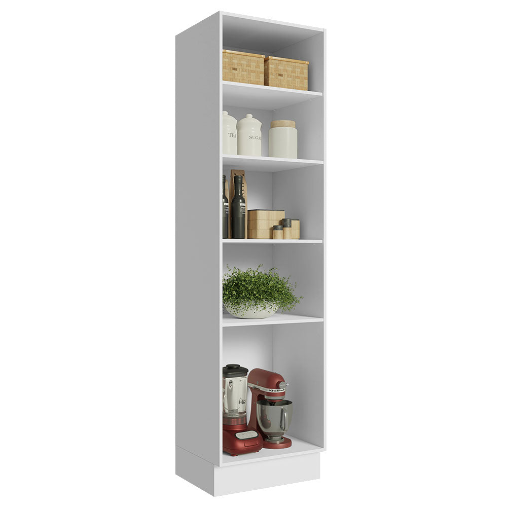 Mueble de Cocina Armario Vertical Abierto con 5 Nichos