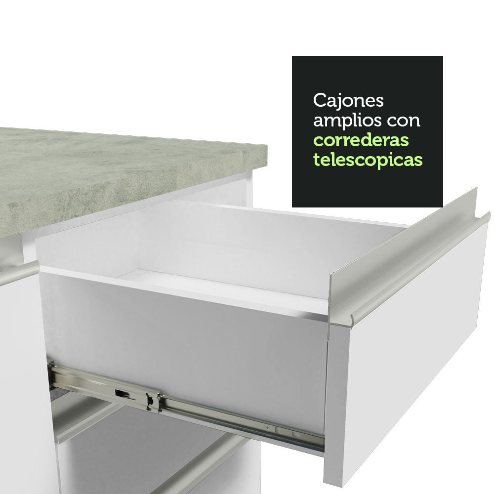 Mueble de Cocina para Hornos Glamy 60 cm Blanco
