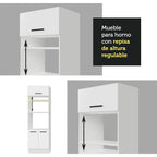 Mueble de Cocina para Hornos Agata 70 cm Blanco