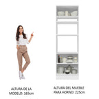 Mueble de Cocina para Hornos Glamy 70 cm Blanco
