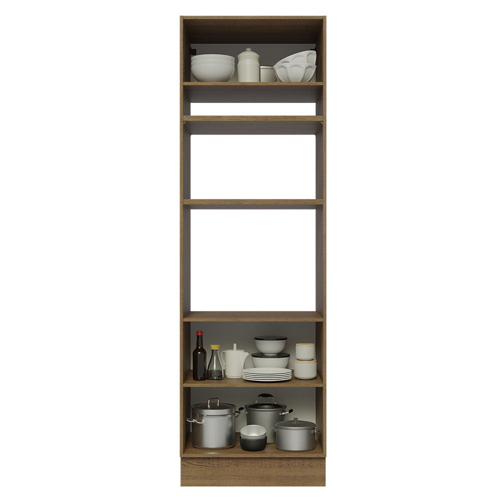 Mueble de Cocina para Hornos Glamy 70 cm Marrón/Blanco