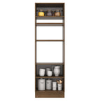 Mueble de Cocina para Horno 70 cm 3 Puertas Marrón/Crema Agata