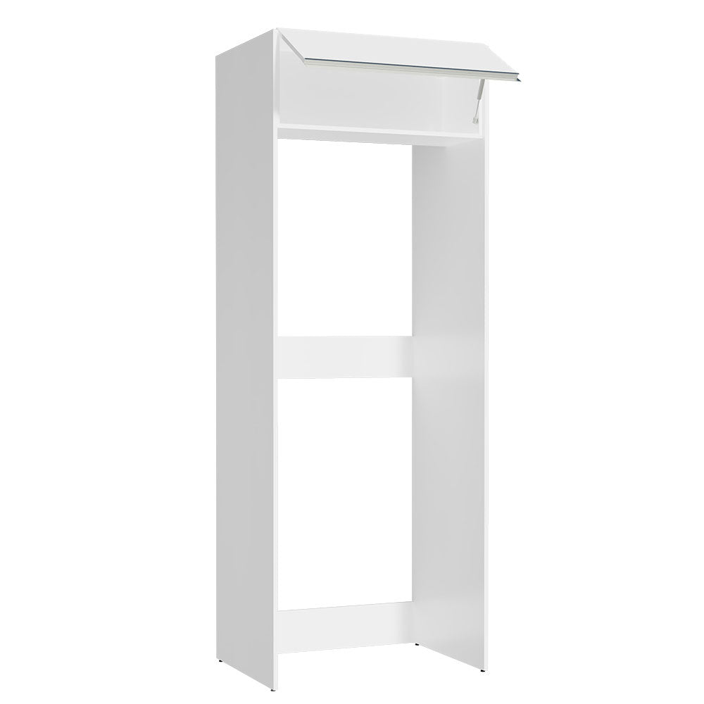 Mueble de Cocina para Nevera Glamy 1 Puerta Abatible Blanco