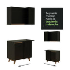 Cocina Integral de Esquina Reims 4.00 m con Encimera Negro 04