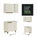 Cocina Integral de Esquina Reims 4.60 m con Encimera Blanco 02