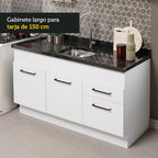 Cocina Integral Agata 1.50 Metros Blanco 02