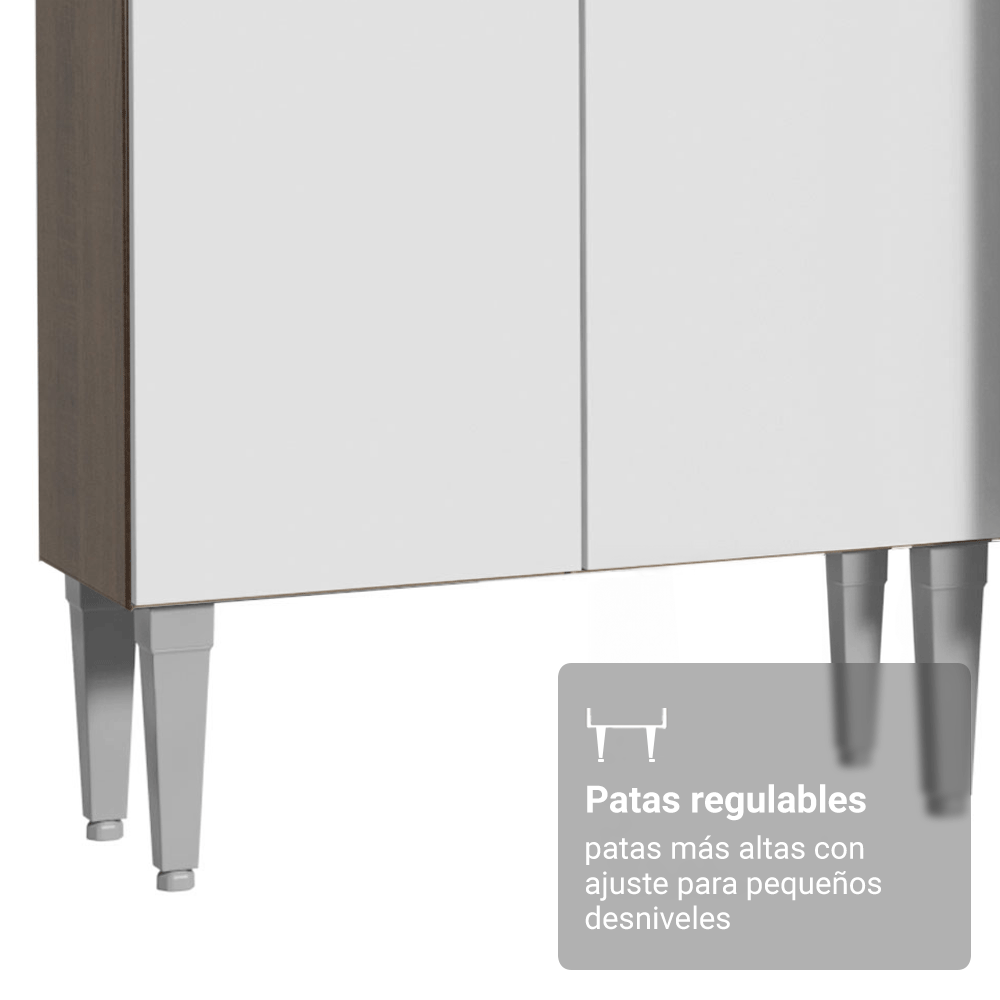 Cocina Integral Emilly 2.30 m con Mesón de Acero 10