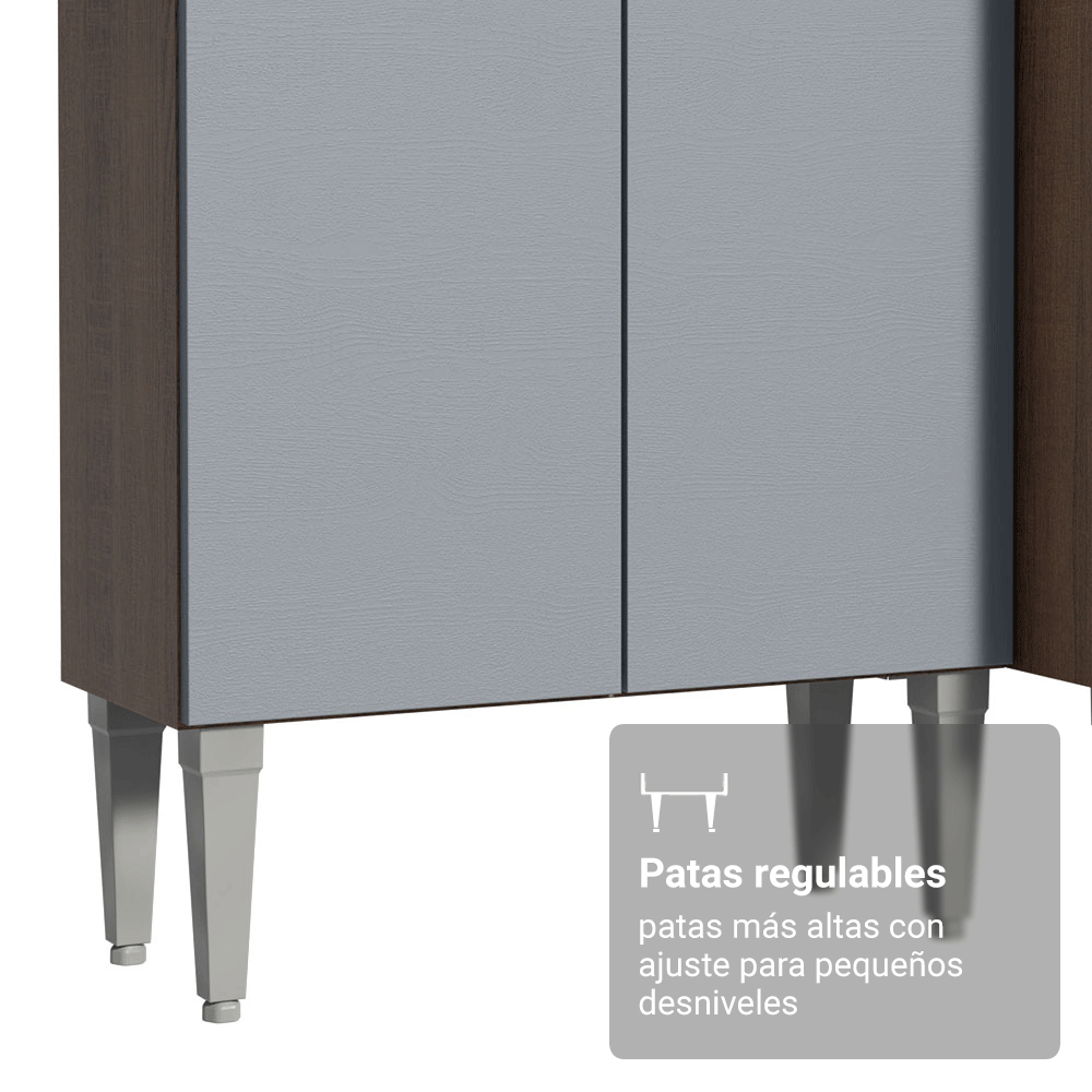 Cocina Integral Emilly 2.30 m con Mesón de Acero 10