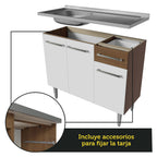 Cocina Integral Emilly 2.90 m con Mesón de Acero 09
