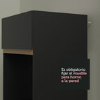 Cocina Integral Reims 2.60 m con Encimera Negro/Marrón 02