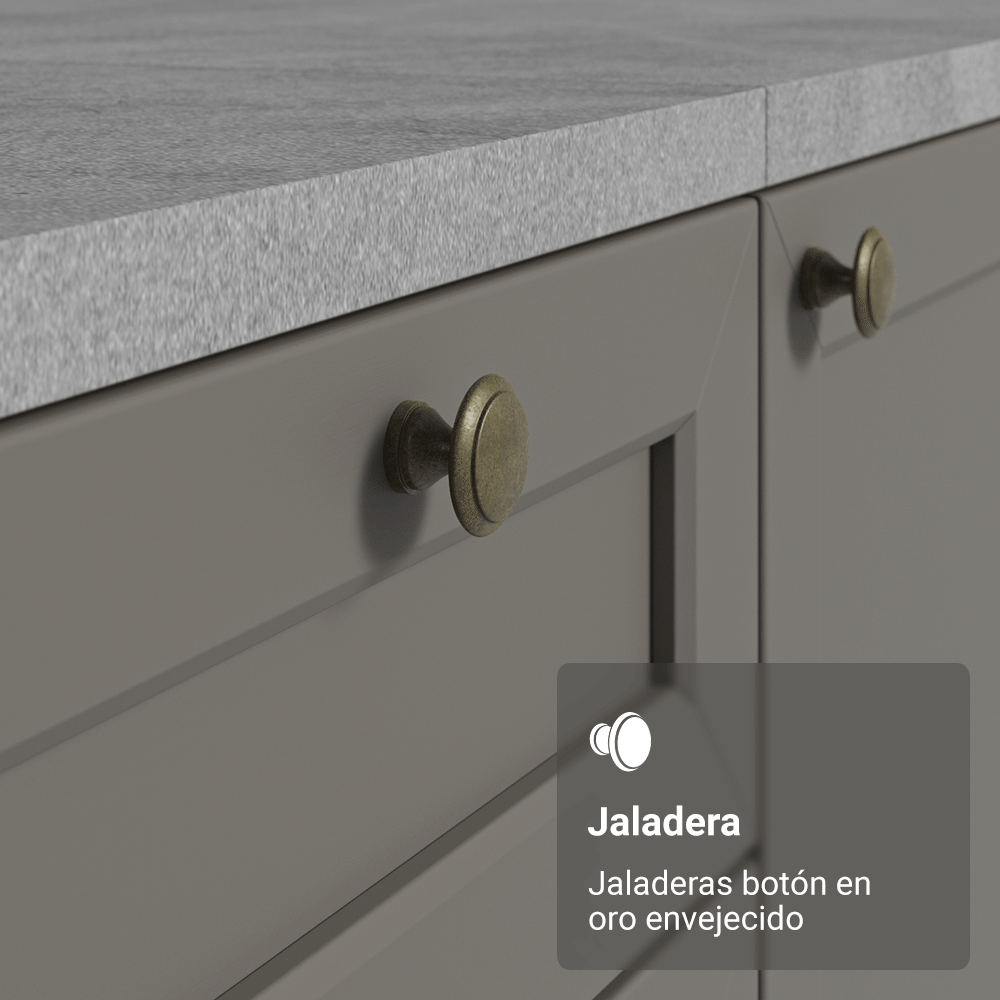 Cocina Integral Vik 2.70 Metros Blanco/Gris 02